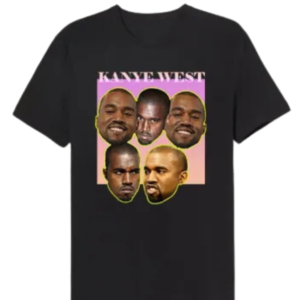 Kanye West Funny Face Stickets Tshirt