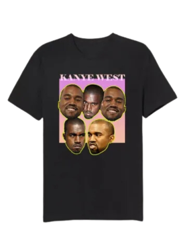 Kanye West Funny Face Stickets Tshirt