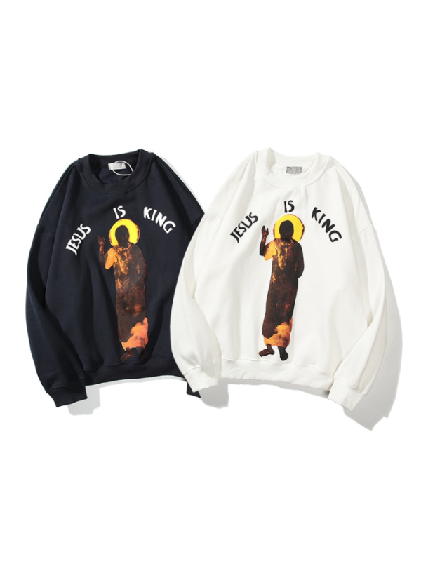 Jesus Is King Unique Printed Pullover Sweatshirt