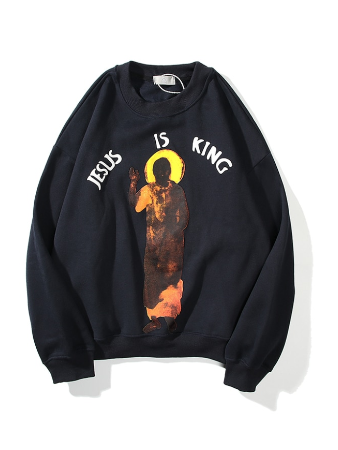 Jesus Is King Unique Printed Pullover Sweatshirt