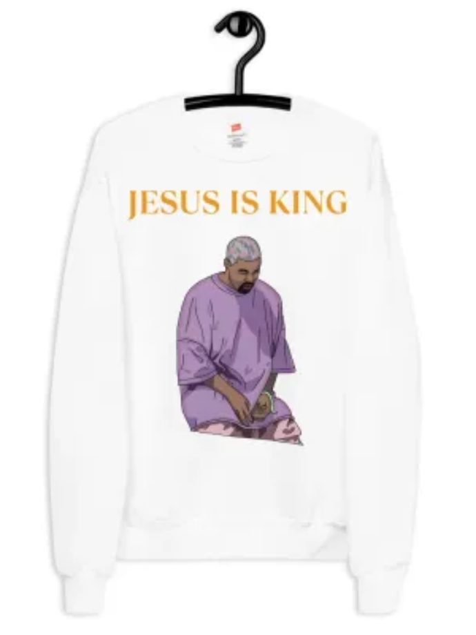 Jesus is King Kanye Unisex Fleece Sweatshirt