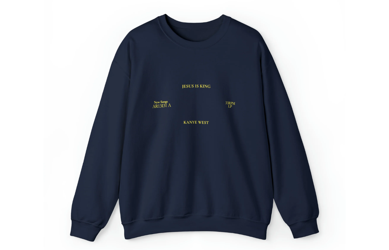 jesus is king crewneck