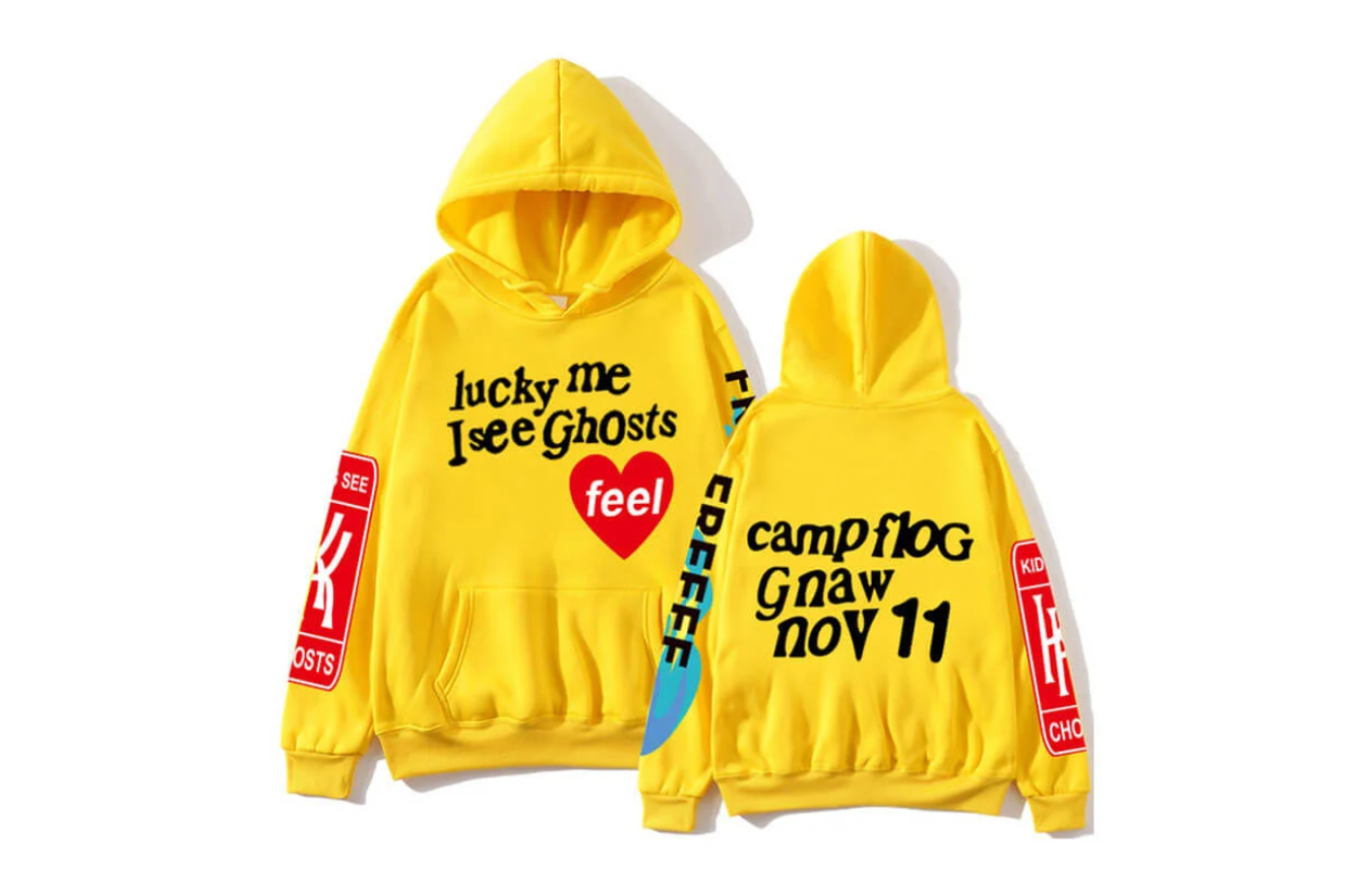 kanye west hoodie lucky me i see ghosts