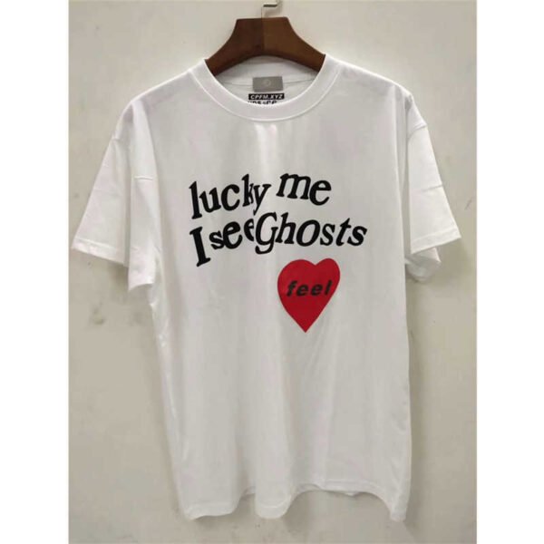 Lucky me i see ghost T-shirt Men Women Summer Spring T-shirts - Image 2